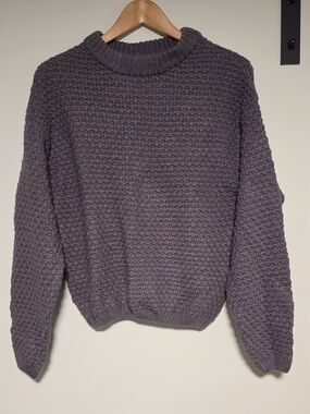 NWT Universal Thread Purple Textured Crewneck Sweater
